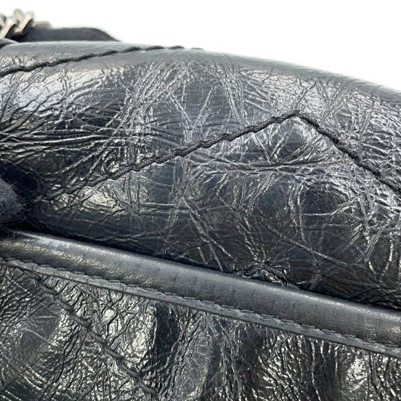 SAINT LAURENT Black Leather Shoulder Bag - Picture 7 of 16